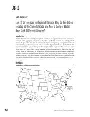 is the climate of these cities the same why|Lab Handout Lab 19. Differences in Regional Climate: Why Do .